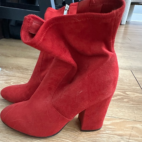 Red Heeled Booties - Picture 2 of 2
